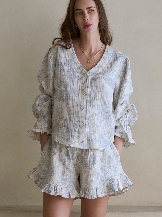 Nothing Fits But Other - NWT Nothing Fits But- Luxe Ruffled Muslin Set (Nursing friendly)